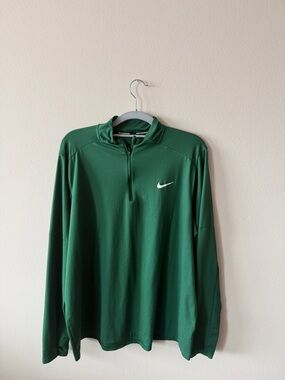 Nike Green Dri-FIT Running Quarter-Zip